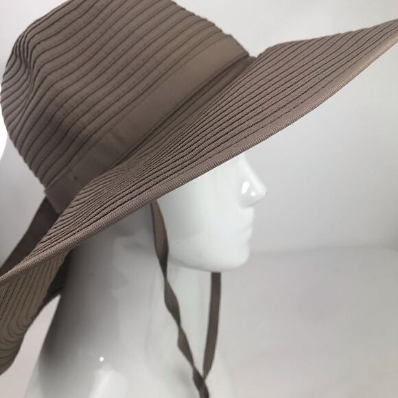 Swim Zip Taupe Canvas 4.5” brim Sun Protection Outdoor Performance Hat - Picture 3 of 16